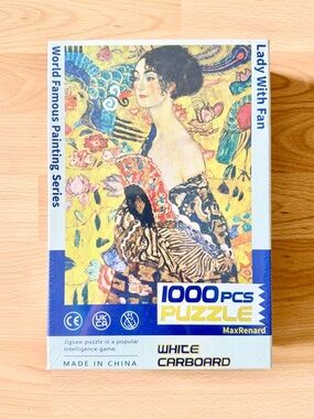 NWOT “LADY WITH FAN” GUSTAV KLIMT 1000-PIECE PUZZLE